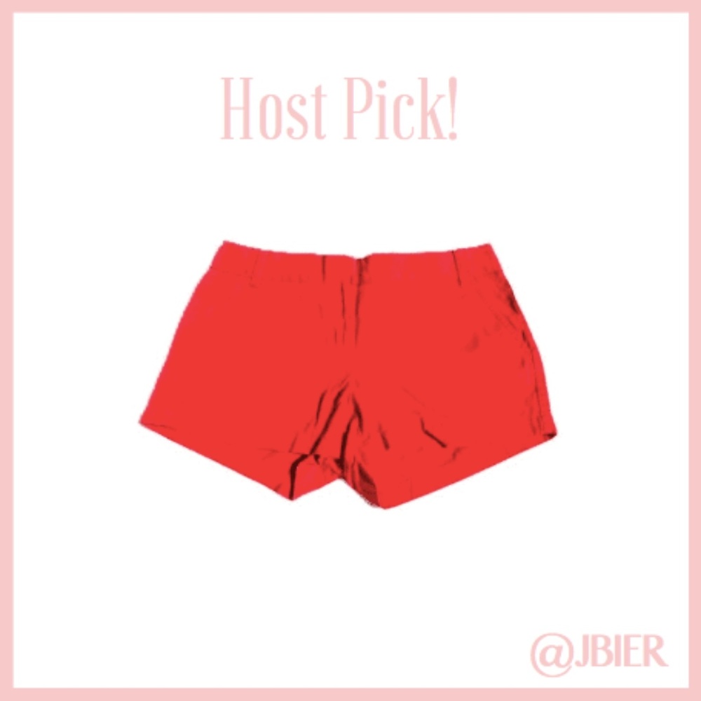 J. Crew Red Chino Shorts